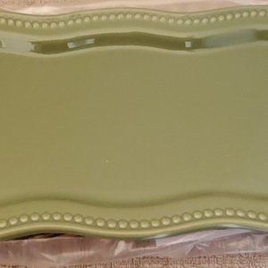 NIB Rare Princess House Pavillion Olive Caddy Tray